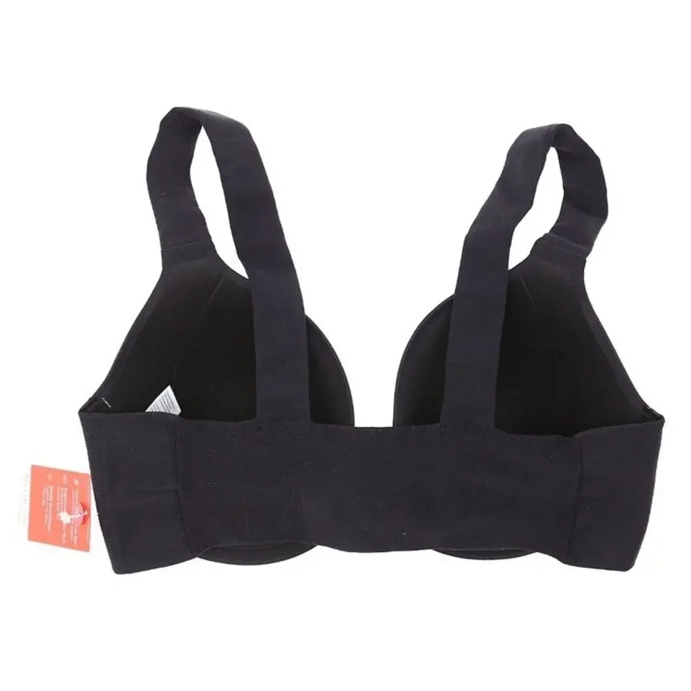 Spanx Bra-llelujah! Full Coverage Black Bra Size 40DD L85611 Front‎ Closure NEW